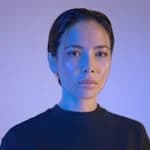 Chinese young female illustrator owner portrait