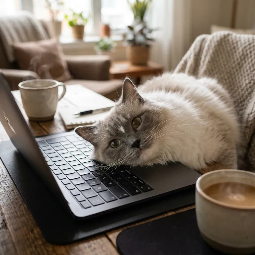 Cute and Clingy Ragdoll cat