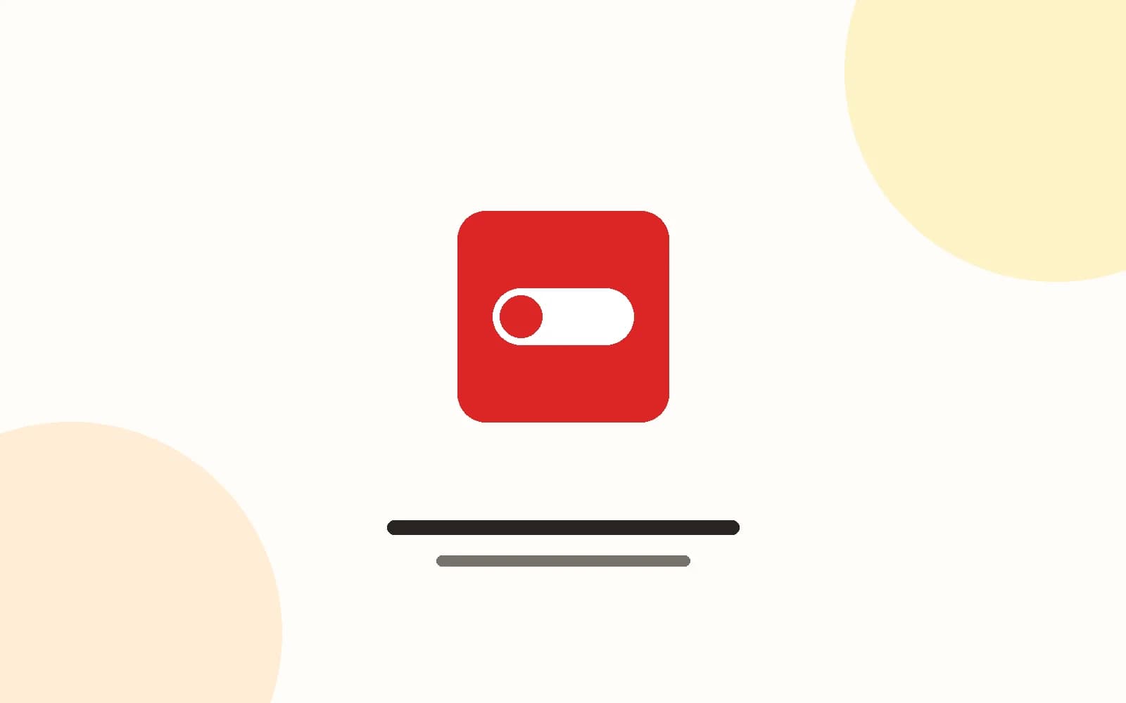 Dashboard privacy toggle switch